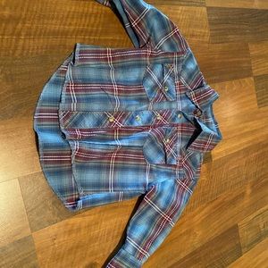 Wrangler girls button down western top